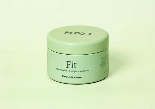 Fit THCV Wellness Gummies — 
watermelon flavor, 30-count tin by Hey Mary Jane